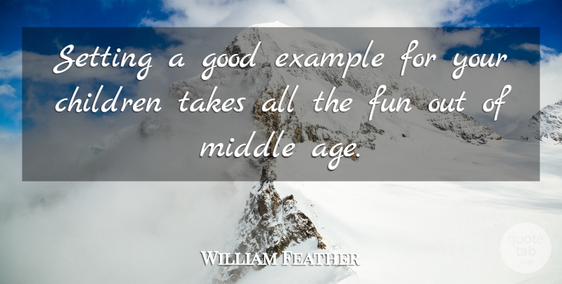 William Feather Quote About Mothers Day, Mom, Children: Setting A Good Example For...