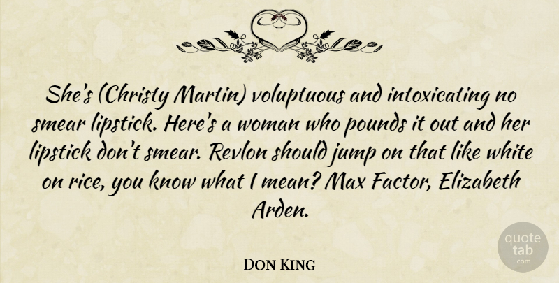 Don King Quote About Mean, White, Pounds: Shes Christy Martin Voluptuous And...