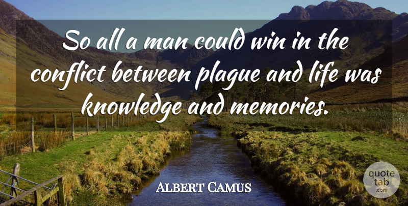 Albert Camus Quote About Memories, Men, Winning: So All A Man Could...