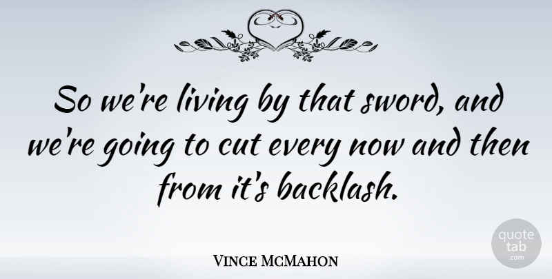 Vince McMahon Quote About undefined: So Were Living By That...