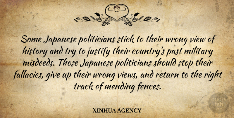 Xinhua Agency Quote About History, Japanese, Justify, Mending, Military: Some Japanese Politicians Stick To...