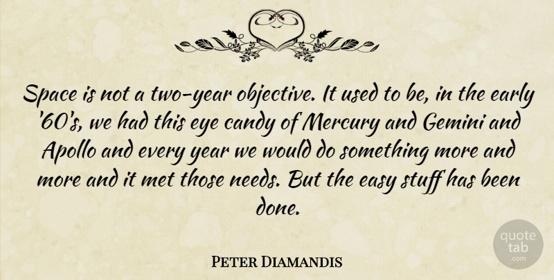 Peter Diamandis Quote About Eye, Years, Two: Space Is Not A Two...
