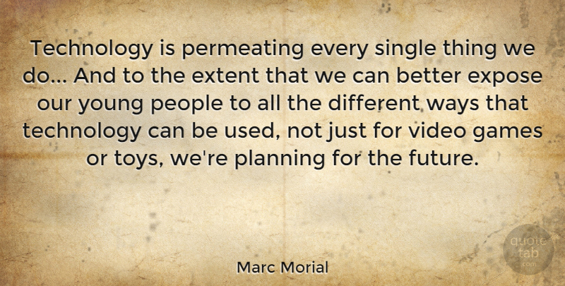 Marc Morial Quote About Technology, Games, People: Technology Is Permeating Every Single...
