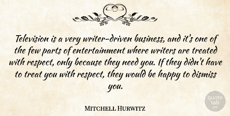 Mitchell Hurwitz Quote About Needs, Television, Entertainment: Television Is A Very Writer...