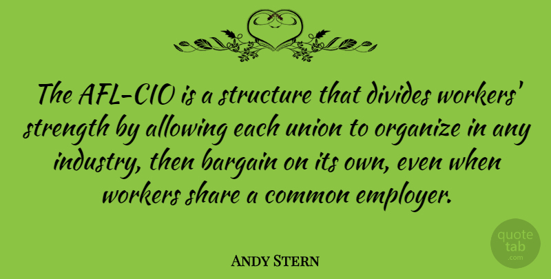 Andy Stern Quote About Unions, Afl, Cio: The Afl Cio Is A...