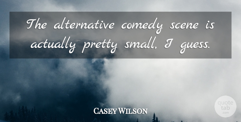 Casey Wilson Quote About Scene: The Alternative Comedy Scene Is...