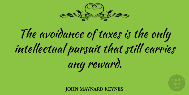 John Maynard Keynes Quote About Funny, Business, Humor: The Avoidance Of Taxes Is...