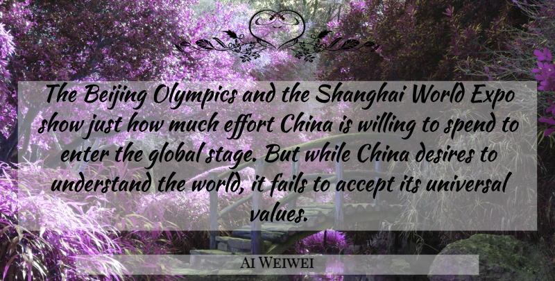 Ai Weiwei Quote About Beijing, China, Desires, Enter, Fails: The Beijing Olympics And The...