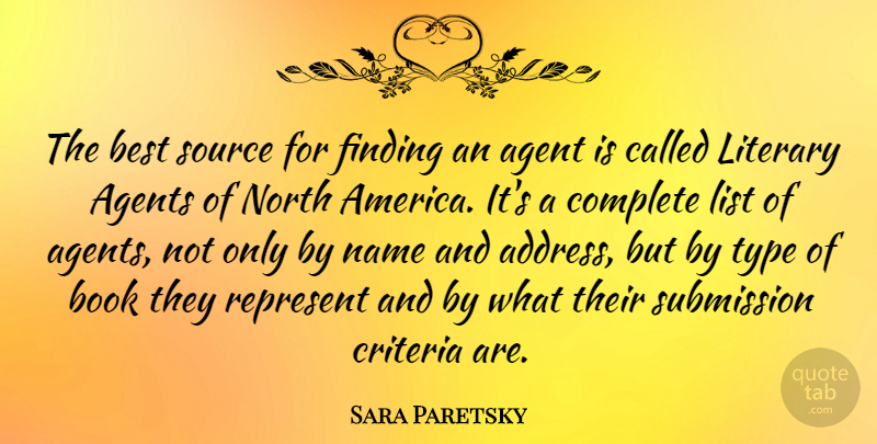 Sara Paretsky Quote About Book, Names, America: The Best Source For Finding...