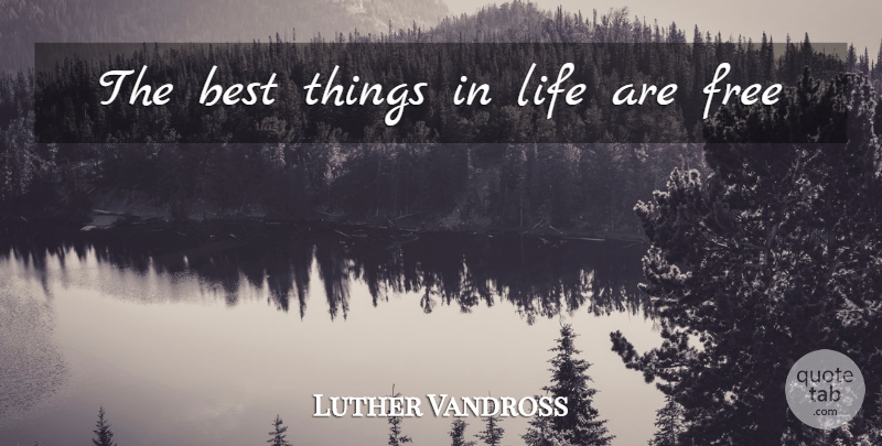 Luther Vandross Quote About Sarcastic, Things In Life, Taxes Funny: The Best Things In Life...