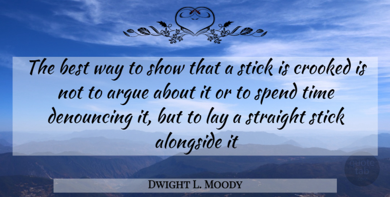Dwight L. Moody Quote About Inspirational, Christian, Character: The Best Way To Show...