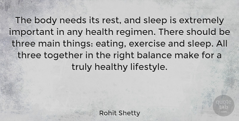 Rohit Shetty Quote About Sleep, Exercise, Healthy: The Body Needs Its Rest...