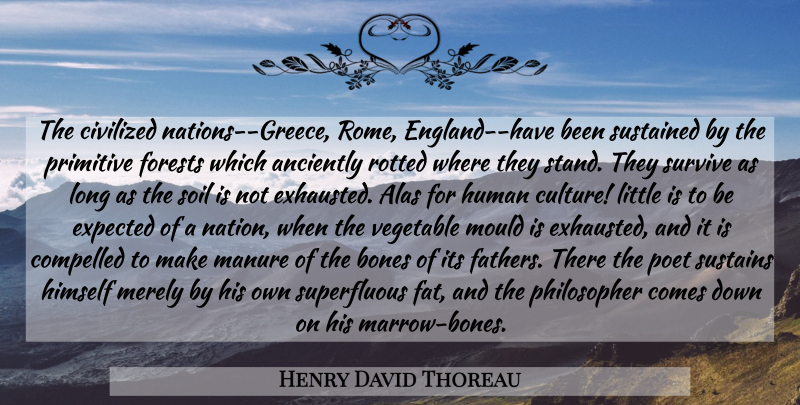 Henry David Thoreau Quote About Nature, Father, Rome: The Civilized Nations Greece Rome...