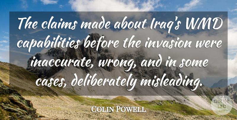 Colin Powell Quote About Iraq, Wmd, Invasion: The Claims Made About Iraqs...