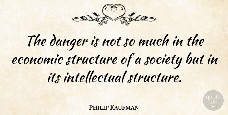 Philip Kaufman Quote About American Director, Society, Structure: The Danger Is Not So...