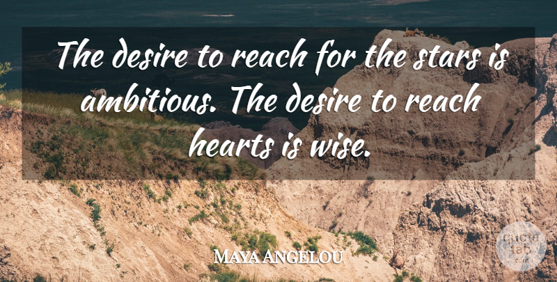 Maya Angelou Quote About Inspirational, Life, Inspiring: The Desire To Reach For...
