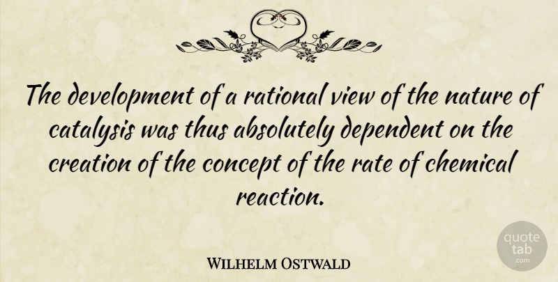 Wilhelm Ostwald Quote About Views, Development, Creation: The Development Of A Rational...