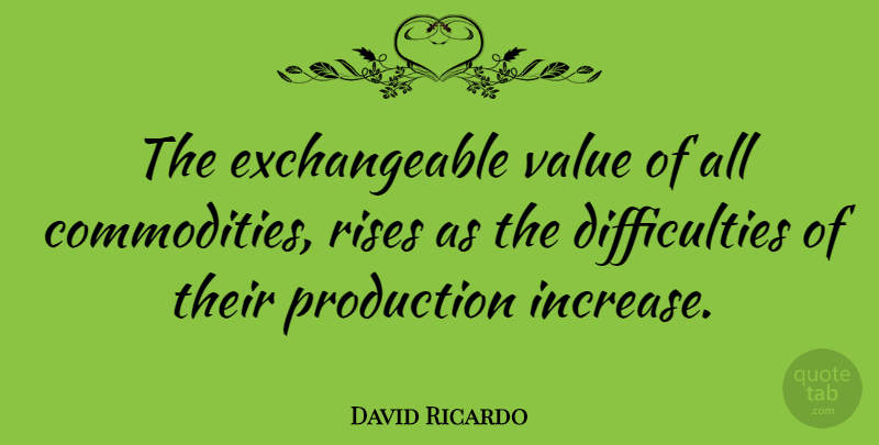 David Ricardo Quote About British Economist: The Exchangeable Value Of All...