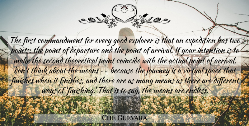 Che Guevara Quote About Mean, Journey, Thinking: The First Commandment For Every...