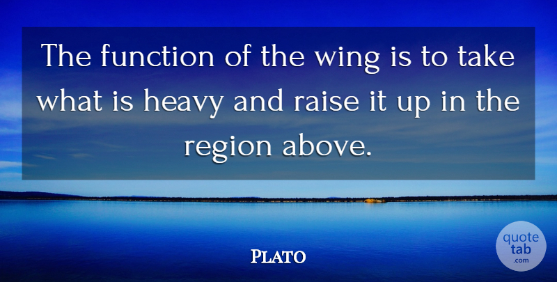Plato Quote About Angel, Wings, Heavy: The Function Of The Wing...