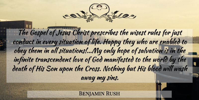 Benjamin Rush Quote About Jesus, Patriotic, Son: The Gospel Of Jesus Christ...