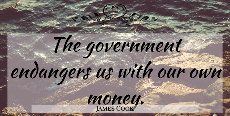 James Cook Quote About Government: The Government Endangers Us With...