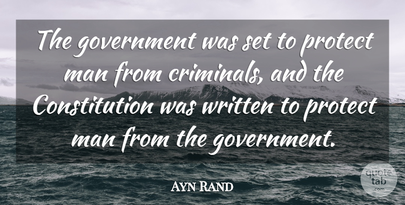 Ayn Rand Quote About Men, Libertarian Party, Liberty: The Government Was Set To...