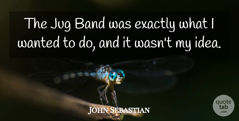 John Sebastian Quote About Ideas, Jugs, Band: The Jug Band Was Exactly...