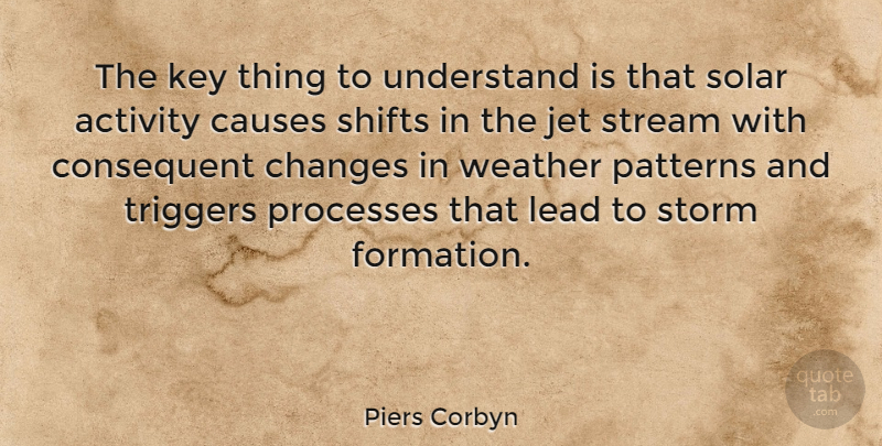 Piers Corbyn Quote About Weather, Keys, Storm: The Key Thing To Understand...