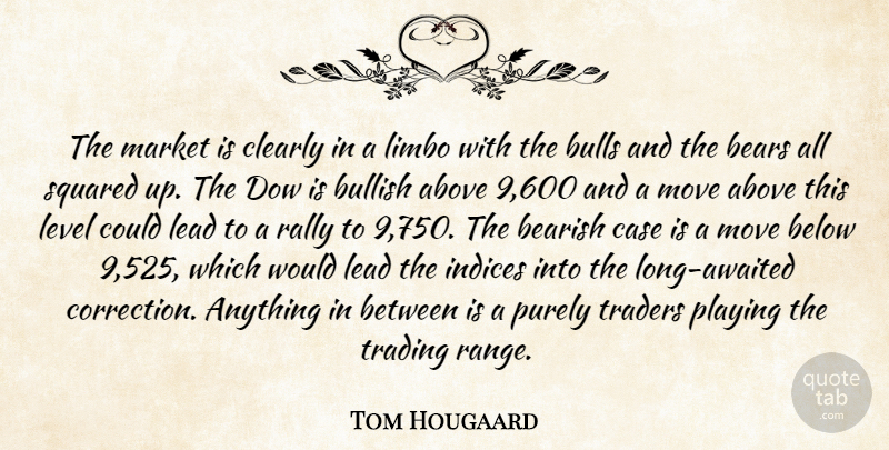 Tom Hougaard Quote About Above, Bears, Below, Bullish, Bulls: The Market Is Clearly In...