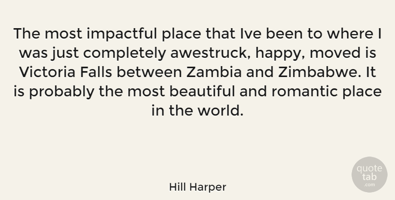 Hill Harper Quote About Beautiful, Fall, Zambia: The Most Impactful Place That...