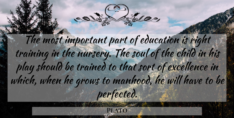 Plato Quote About Education, Children, Play: The Most Important Part Of...