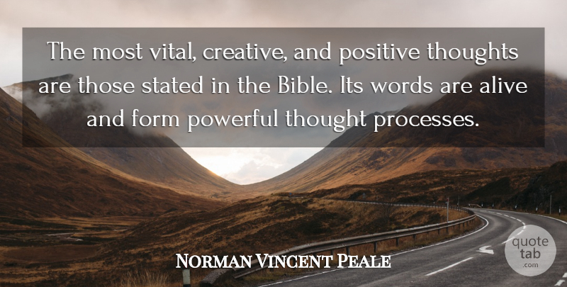 Norman Vincent Peale Quote About Powerful, Creative, Religion: The Most Vital Creative And...