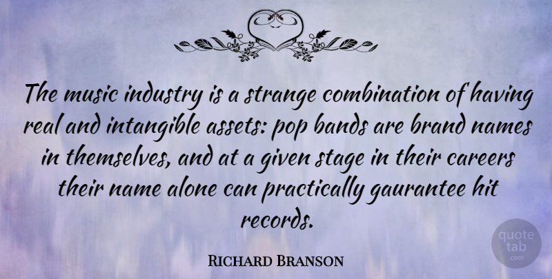 Richard Branson Quote About Success, Business, Real: The Music Industry Is A...