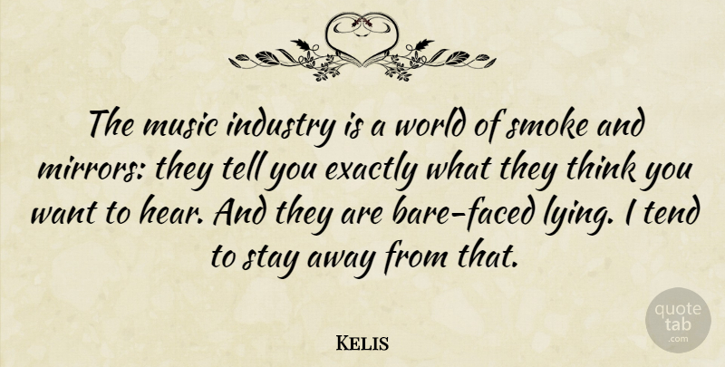 Kelis Quote About Exactly, Industry, Music, Stay, Tend: The Music Industry Is A...