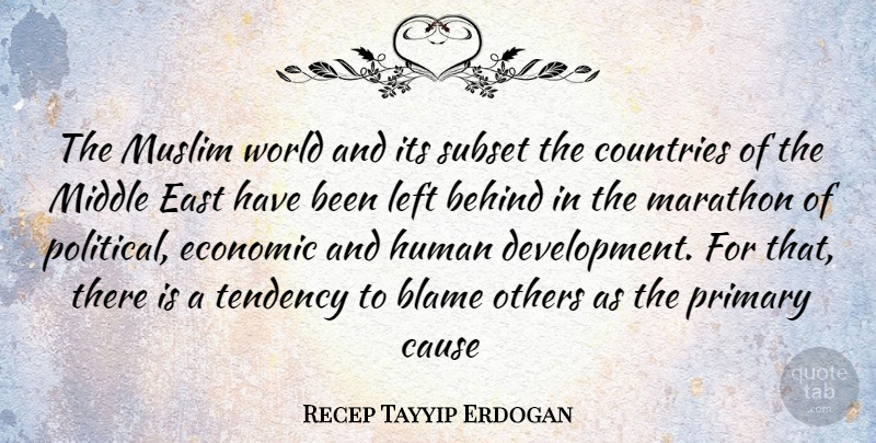 Recep Tayyip Erdogan Quote About Country, Political, Development: The Muslim World And Its...
