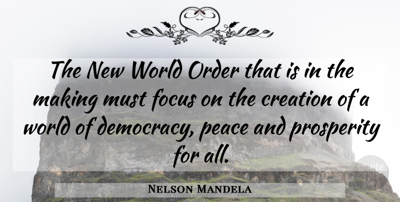 Nelson Mandela Quote About World Government, Order, Nwo: The New World Order That...