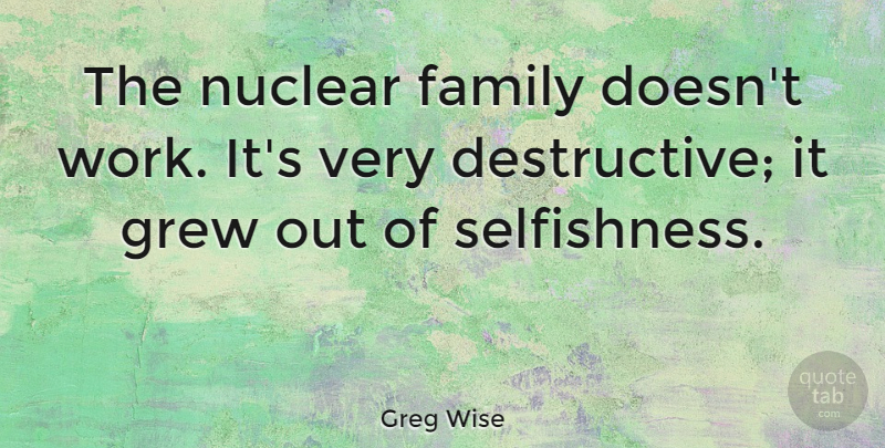 Greg Wise Quote About Family, Grew, Nuclear, Work: The Nuclear Family Doesnt Work...
