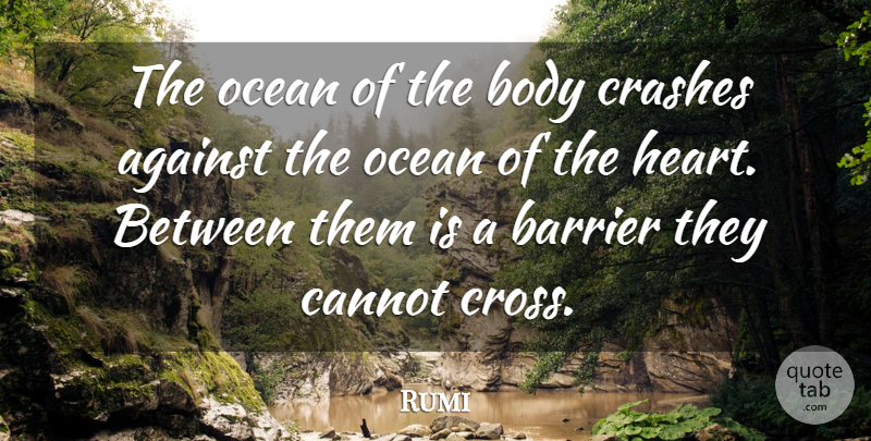 Rumi Quote About Ocean, Heart, Body: The Ocean Of The Body...