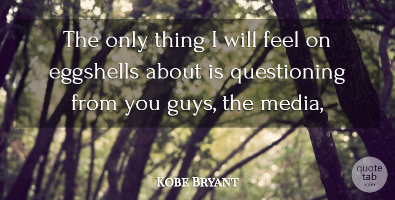 Kobe Bryant Quote About undefined: The Only Thing I Will...