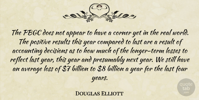 Douglas Elliott Quote About Accounting, Appear, Average, Billion, Compared: The Pbgc Does Not Appear...