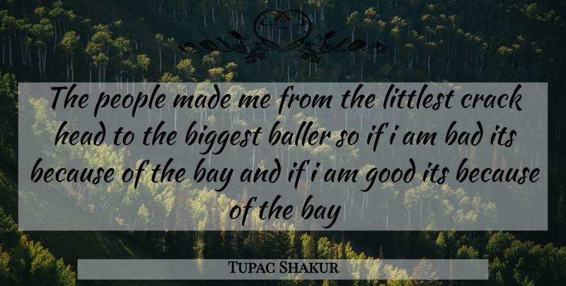 Tupac Shakur Quote About Rapper, People, Cracks: The People Made Me From...