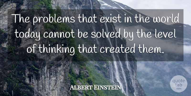 Albert Einstein: The problems that exist in the world 