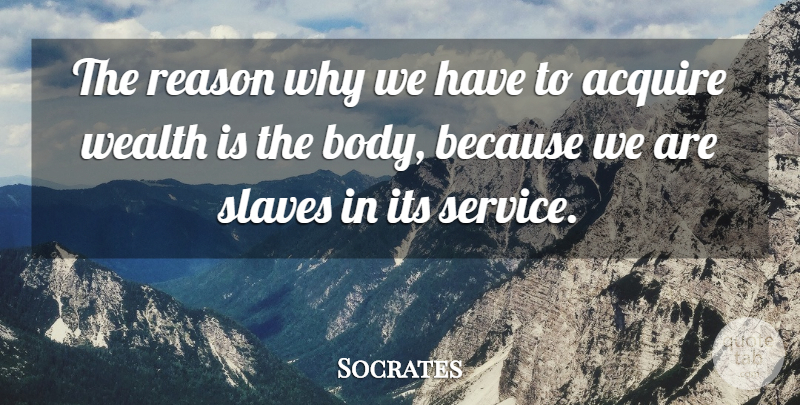 Socrates Quote About Greed, Body, Reason Why: The Reason Why We Have...