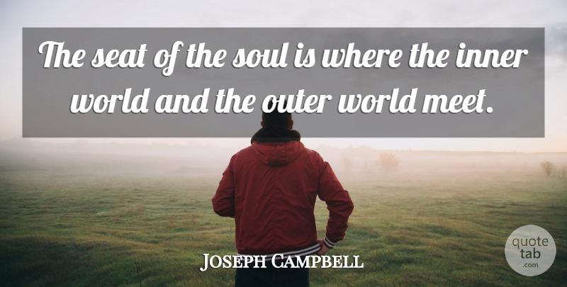 Joseph Campbell Quote About Spiritual, Soul, World: The Seat Of The Soul...