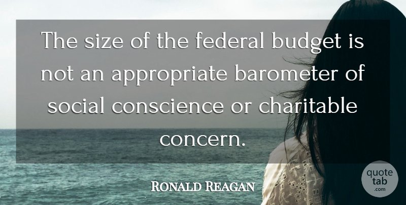 Ronald Reagan Quote About Government, Size, Social: The Size Of The Federal...