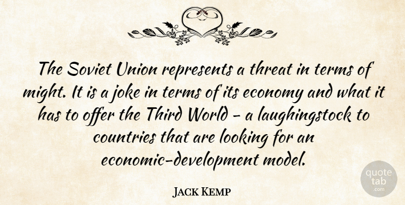 Jack Kemp Quote About Country, Development, World: The Soviet Union Represents A...