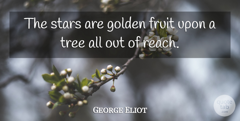 George Eliot Quote About Stars, Tree, Golden: The Stars Are Golden Fruit...