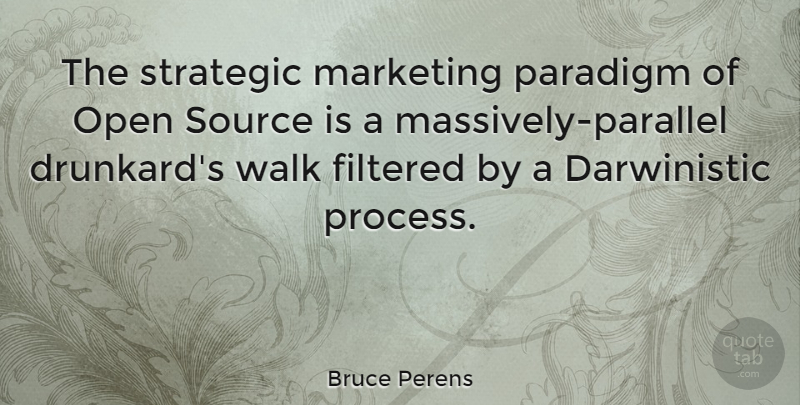Bruce Perens Quote About Marketing, Source, Process: The Strategic Marketing Paradigm Of...