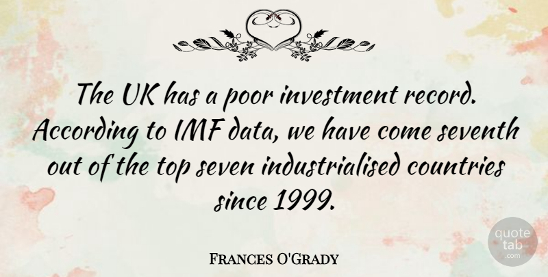 Frances O'Grady Quote About Country, Data, Records: The Uk Has A Poor...
